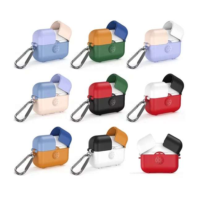 Blue+Purple+Brown Colorful Protective Case for Airpods Pro