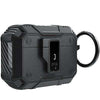 Black Rugged Silicone Armor case for Apple AirPods Pro