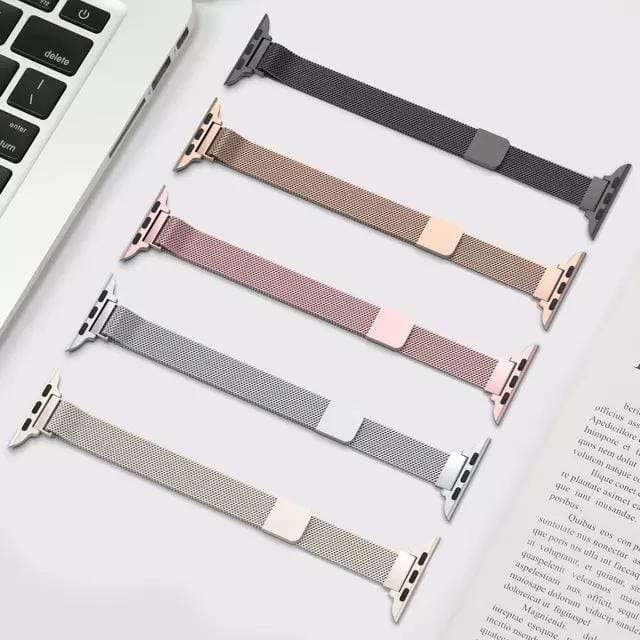42/44/45/49 MM Pink Gold Slim Metal Bands for Apple Watches
