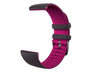 22MM - Black/Purple Dual Two Color Silicon Watch Band