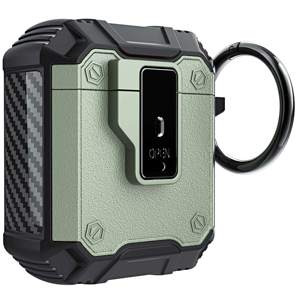 Green color Armor case for Apple Airpods 1/2