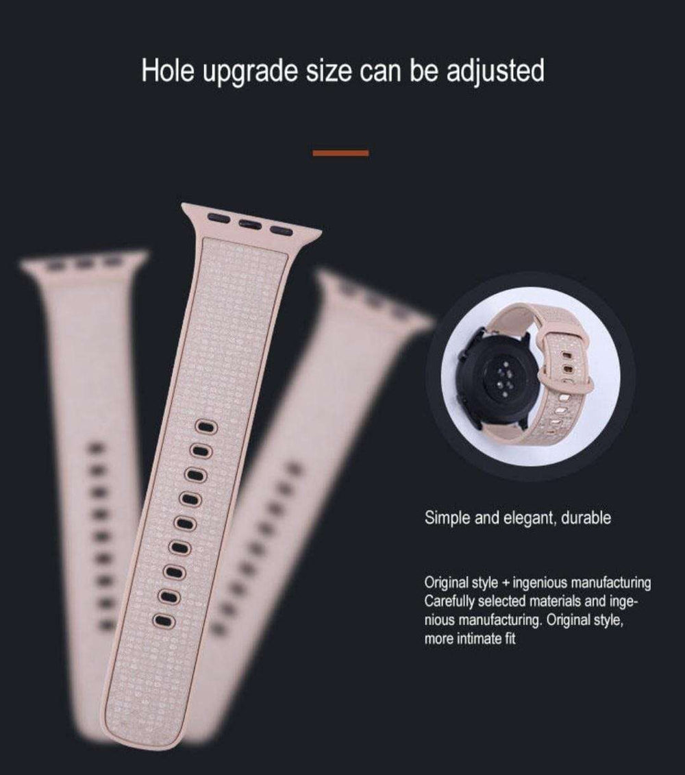 Water Cube Strap Compatible with iwatch Series 38/40/41 MM (Blue)