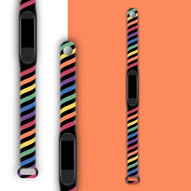 Black Rainbow Candy Colorful for Mi Bands 5/6