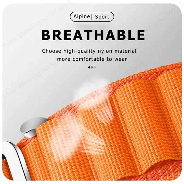 22 MM Orange Alphine loop Universal Bands
