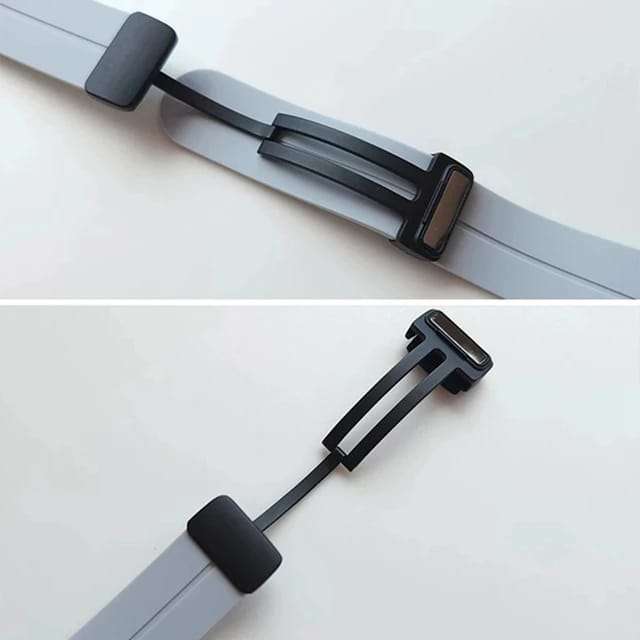 Wine Red D-Buckle Silicone Strong <br> Magnetic Bands (38/40/41 MM)