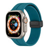 42/44/45/49 MM Ink Blue D-Buckle Silicone Magnetic Bands for Apple Watches