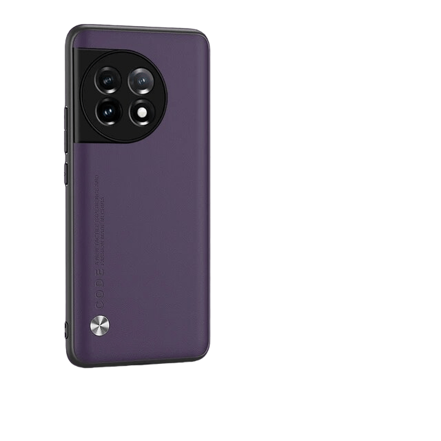 Purple PU Leather+TPU Slim Back Case for OnePlus 11