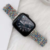 Women Style Watch Band Colored Diamond Strap - Silver (38/40/41 MM)