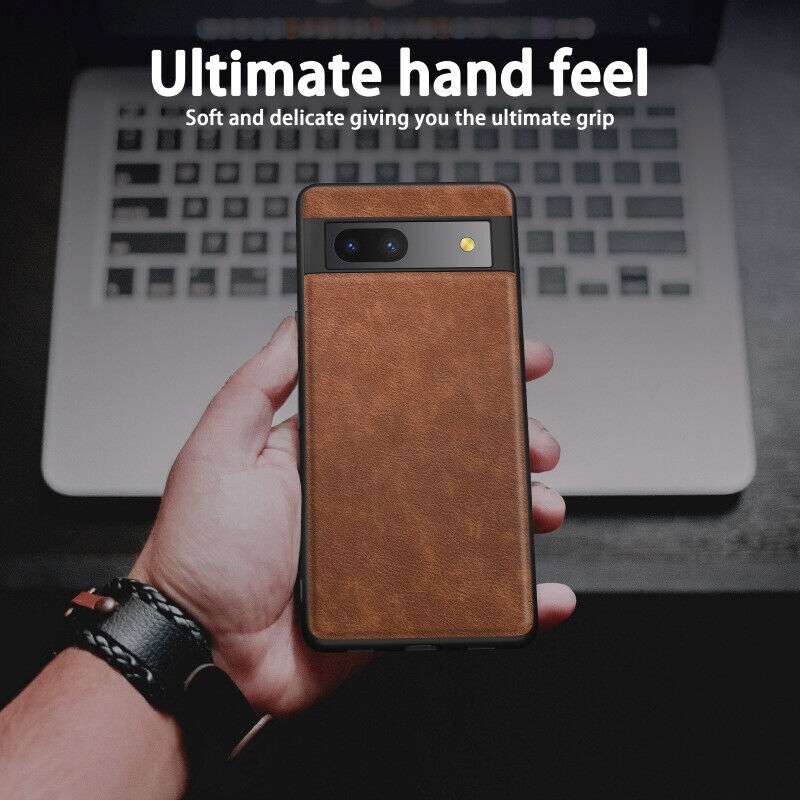 Brown Luxury Leather Case for Google Pixel 7A