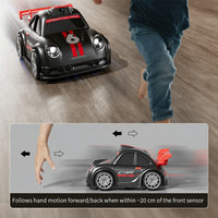 Black Mini Cartoon RC Car Electric Vehicle Toy with Camera / 2.4 Inch Screen Controller