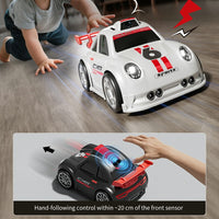 Black Mini Cartoon RC Car Electric Vehicle Toy with Camera / 2.4 Inch Screen Controller