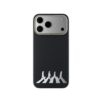 Black Abbey Road 1969 - Intangible Cultural Heritage Bamboo Weave Kevlar Aramid Fiber iPhone (AIRITY Brand) Magnetic 17 Promax Phone Case