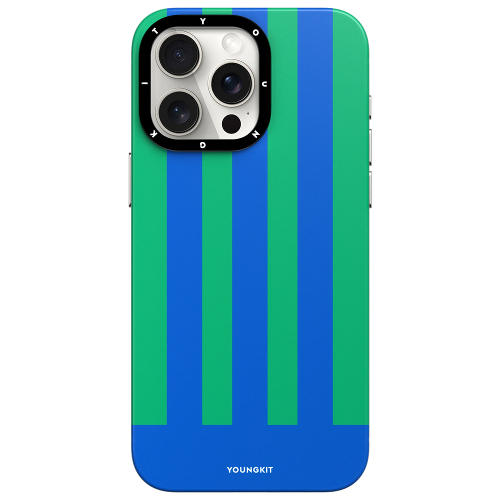 Youngkit Green Colorful Striped Piano Keys Magsafe case - iPhone 15 Pro