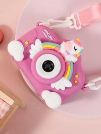 Pink Unicorn Design Kids Cartoon Digital Camera