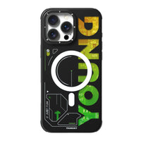 Green Futuristic and Digital case for Apple iPhone 16 Promax