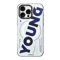 Blue Futuristic and Digital case for Apple iPhone 16 Pro