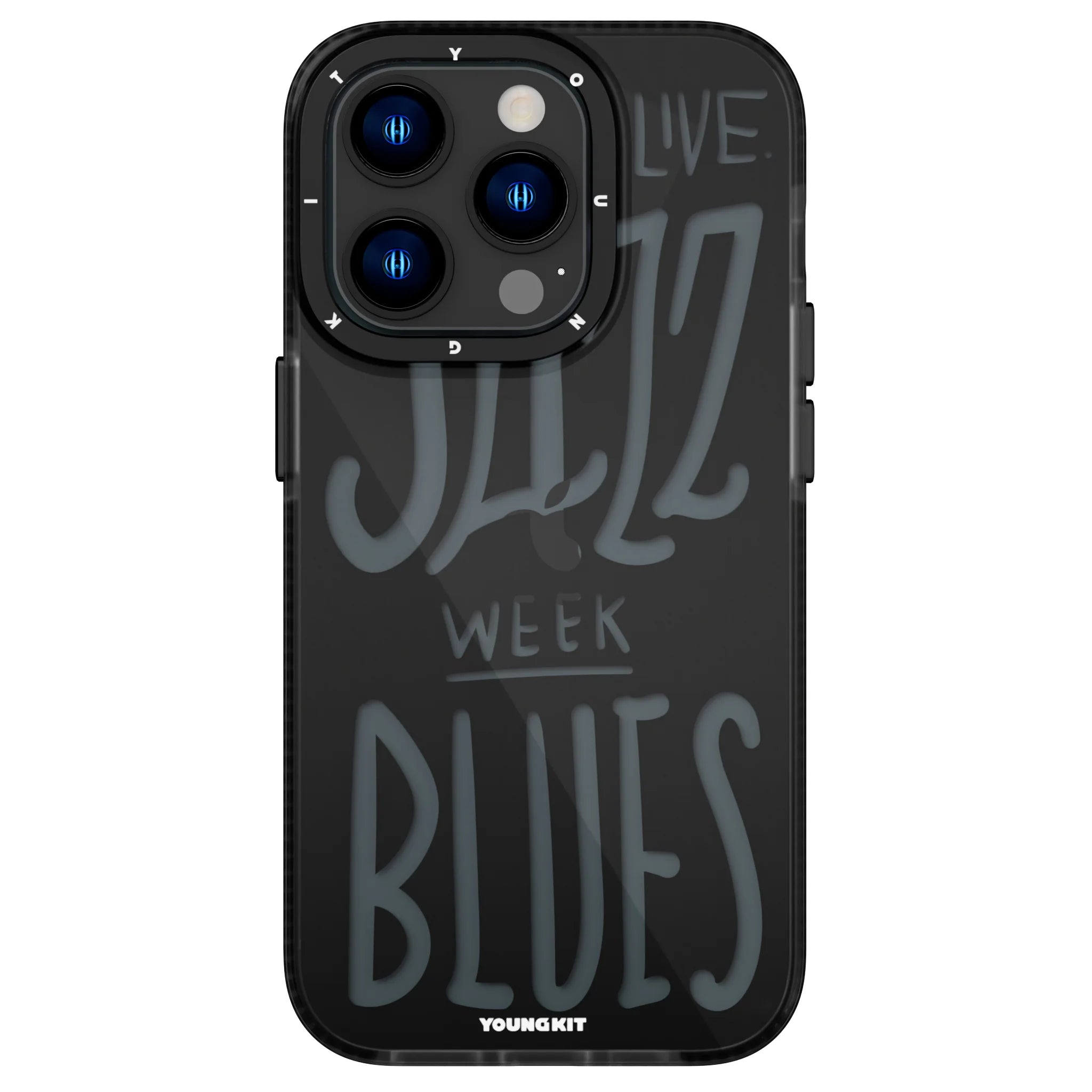 Black Jazz Youngkit Series Protective Case for Apple iPhone 14 Promax