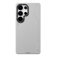 Youngkit White Simple Matte Leather Case for Samsung S25 Ultra case