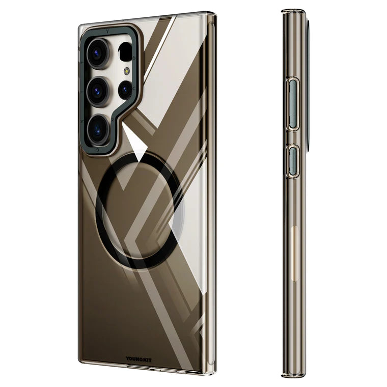 Youngkit Clear MagSafe Samsung Galaxy S24 Ultra Case - Titanium