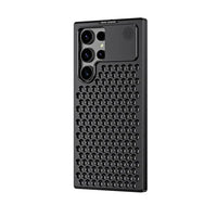 Black Aero Mesh Pro Metallic Hybrid Case - Samsung S22 Ultra/S23 Ultra/ S24 Ultra