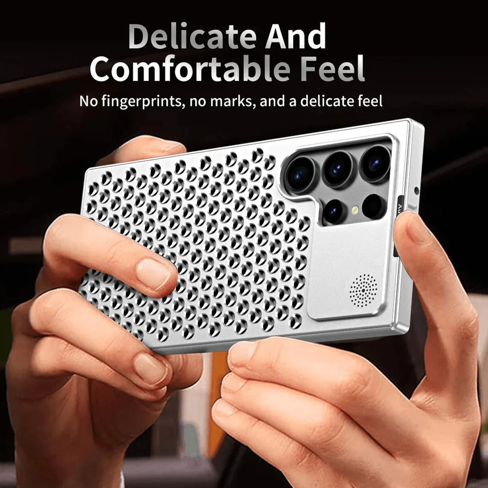 Silver Aero Mesh Pro Metallic Hybrid Case - Samsung S24 Ultra