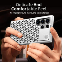 Silver Aero Mesh Pro Metallic Hybrid Case - Samsung S24 Ultra