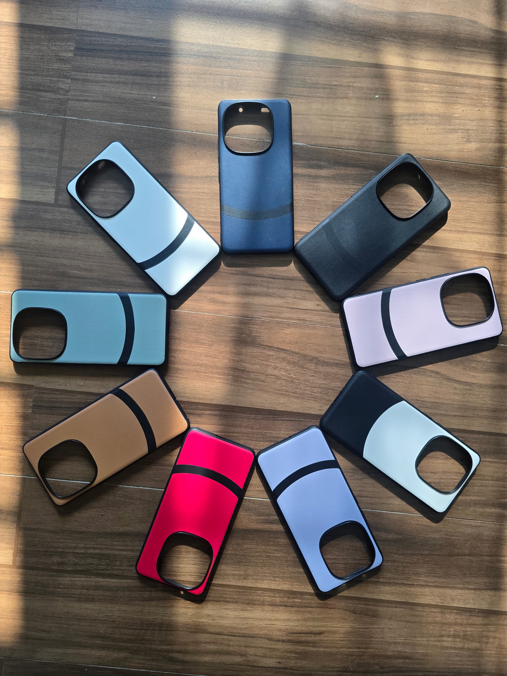 Lavender luxury dual leather finish with shockproof bumper Case For iQOO 13