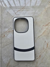 White luxury dual leather finish with shockproof bumper Case For iQOO 13