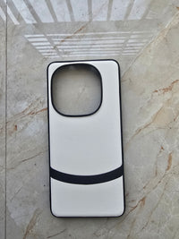 White luxury dual leather finish with shockproof bumper Case For iQOO 13