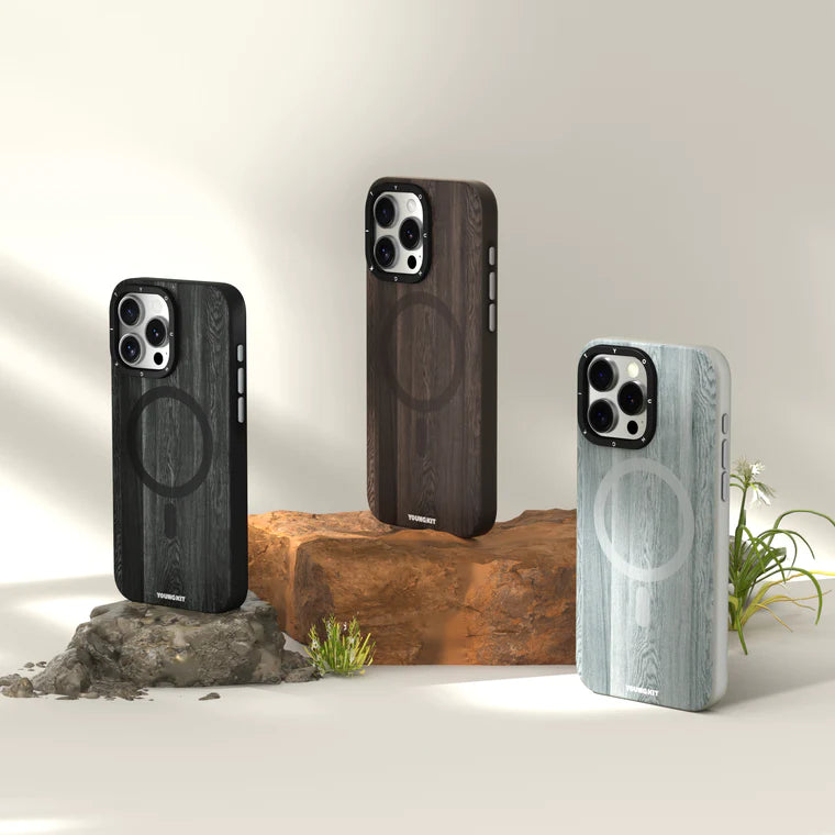 Youngkit Brown woodland Magsafe case for iPhone 14 Pro