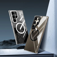 Youngkit Clear MagSafe Samsung Galaxy S24 Ultra Case - Titanium