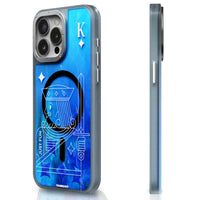 Youngkit Blue Playing Cards A + Luminous Quicksand - iPhone 15 Pro