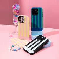 Youngkit Black Colorful Striped Piano Keys Magsafe case - iPhone 15 Pro