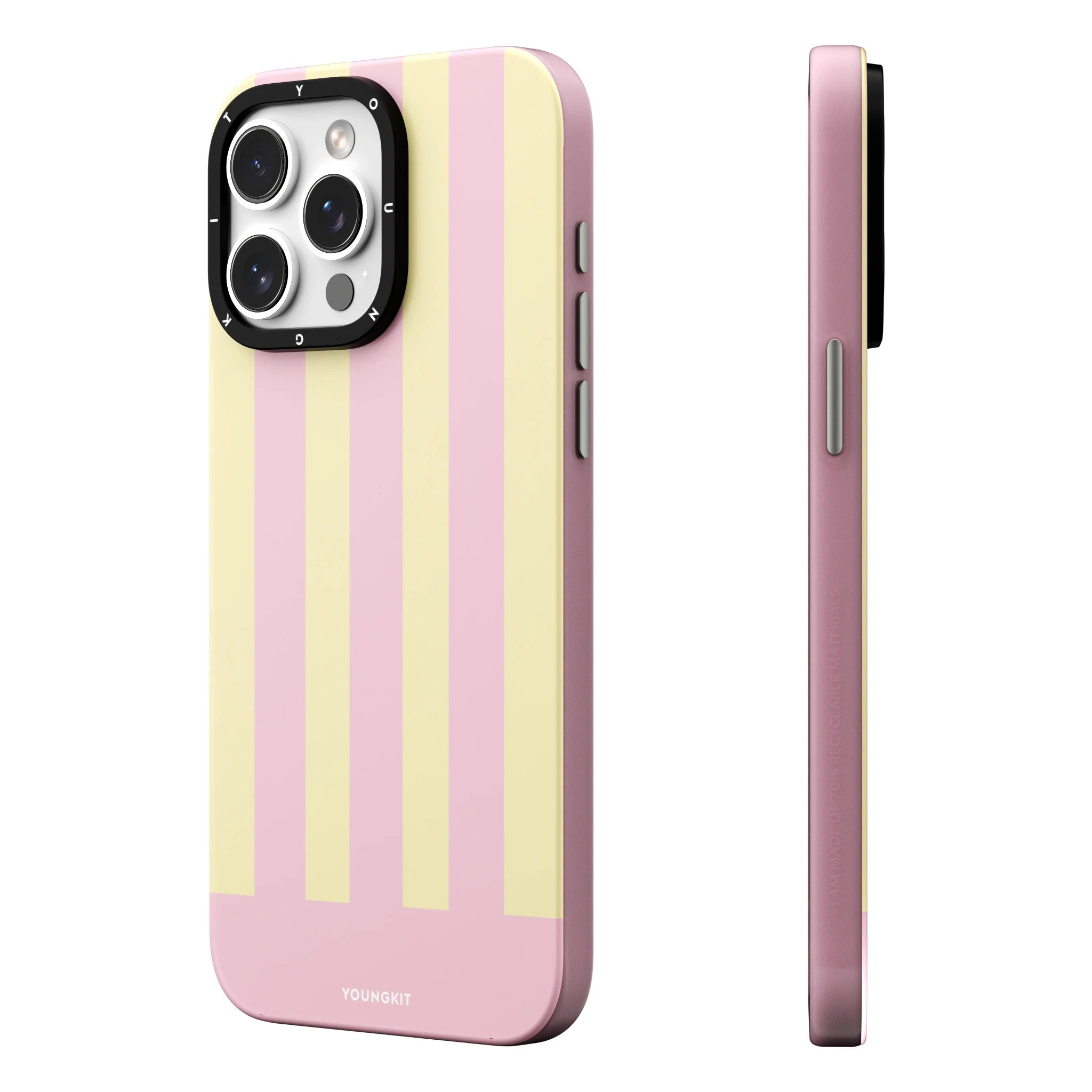 Youngkit Pink Colorful Striped Piano Keys Magsafe case - iPhone 15 Promax