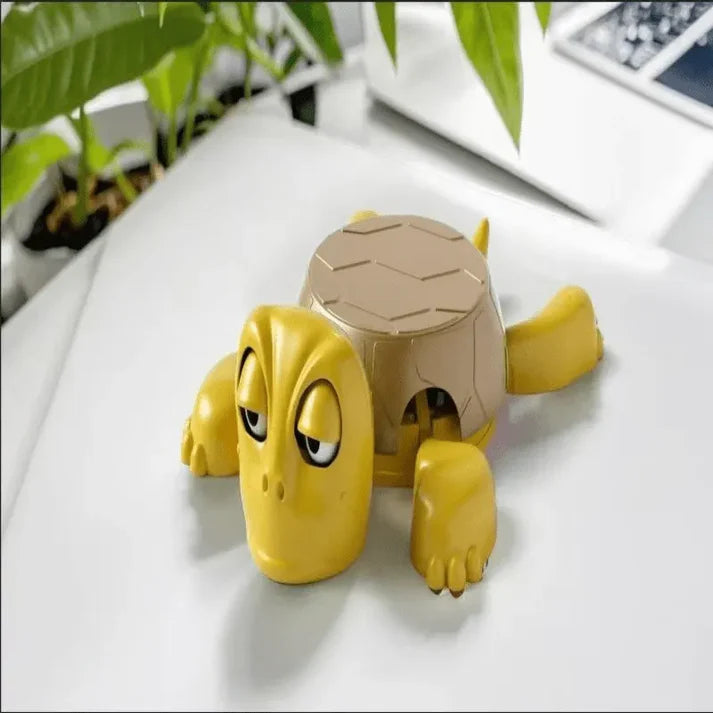 Turtle Coasters Tea Coffee Mug Drinks Holder Fun Cup Pad (Yellow)