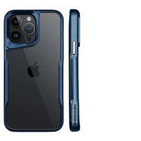 Blue Soft Flexible TPU Shockproof Protective Brilliance Acrylic Clarity Defender Case