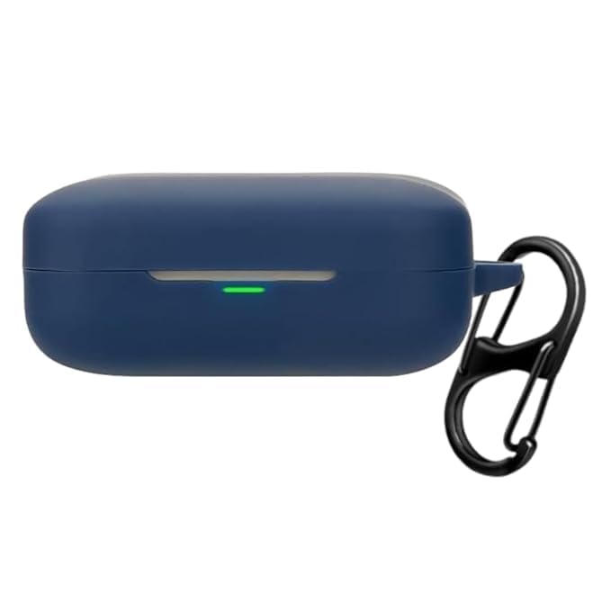 Blue Protective Silicone Earbuds Case Cover for Realme Buds Air 7/ Air 7 Pro