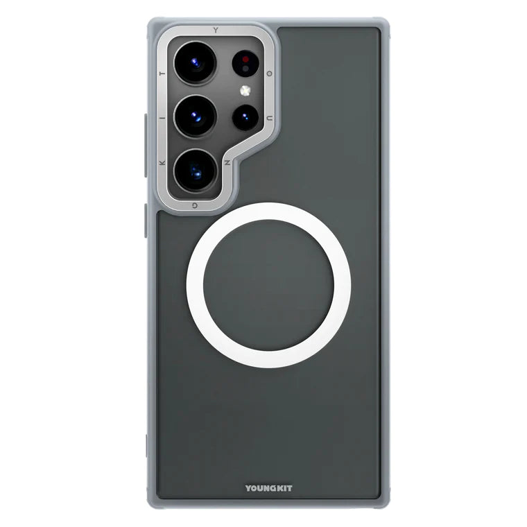 Youngkit Skin Feel Mag Safe Samsung Galaxy S24 Ultra Case - Grey