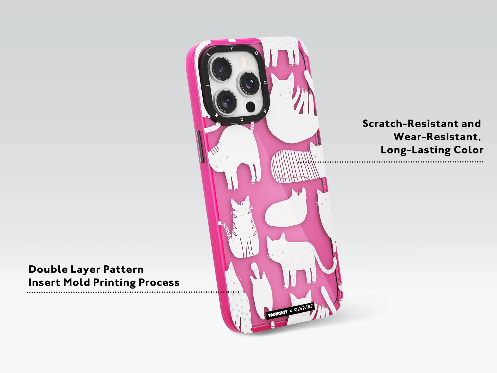 Youngkit Fantasy Cat Design case for iPhone 15 Pro/15 Promax