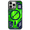 Green Cyberpunk Luminous Quicksand iPhone 15 Promax Case