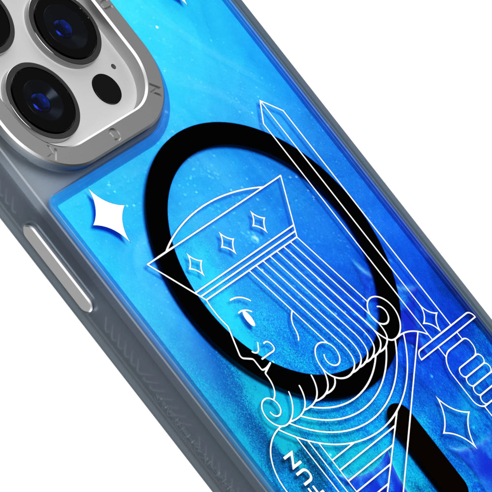 Youngkit Blue Playing Cards A + Luminous Quicksand - iPhone 15 Pro