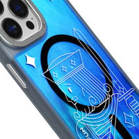 Youngkit Blue Playing Cards A + Luminous Quicksand - iPhone 15 Pro