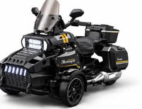 Black RC Drift Remote Control Three-Wheel Motor 2.4 Ghz Beetle Electric Model Emulation Motorcycle