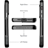 Black Soft Flexible TPU Shockproof Protective Brilliance Acrylic Clarity Defender Case