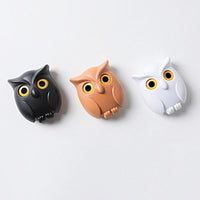Brown Cute Magnetic Owl Key Holder