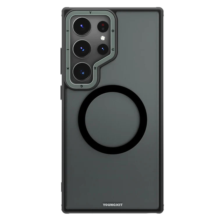 Youngkit Skin Feel MagSafe Samsung Galaxy S24 Ultra Case - Black