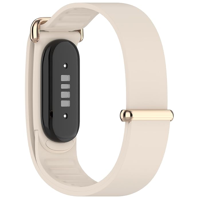 Creamy White Google Fitbit Air Silicone Watch Strap Quick Release Band