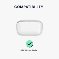 Black Silicone Cover Case Compatible with JBL Wave buds