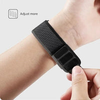 20 MM Black with Orange Trail loop Bands Compatible for Android Smartwatches