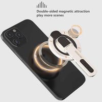 Pearl White - 360° Magnetic Rotating Phone Holder – Double-Sided Magnet